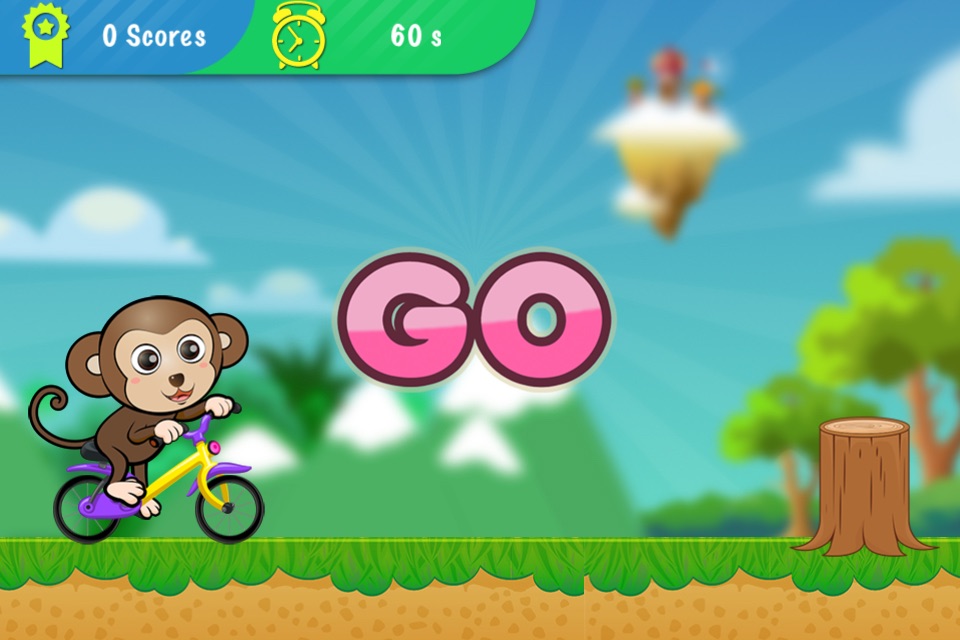 ABC Jungle Bicycle Adventure preschooler eLEARNING app screenshot 2