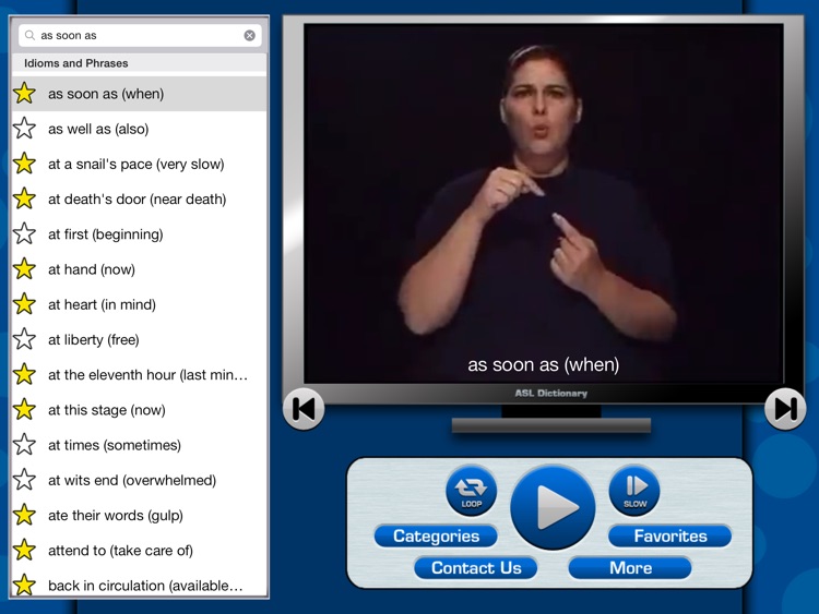 ASL Dictionary for iPad
