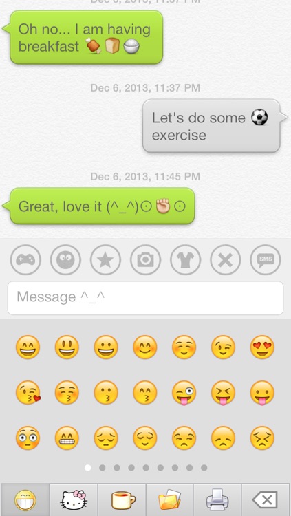 Aqua Emoji Keyboard – make emoticon smiley face in cute bubbles