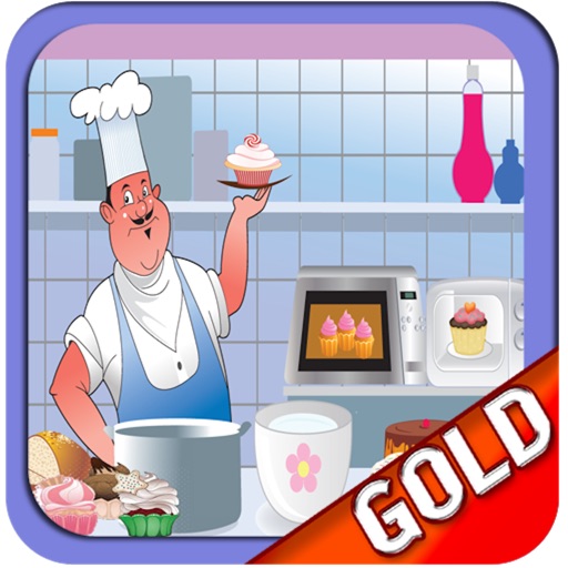 Move and match the cup cakes in the cooking factory - Gold Edition icon