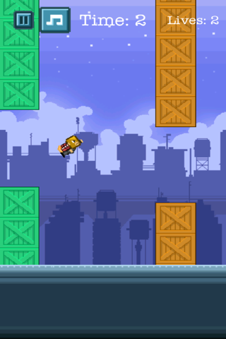 Action of Jet-pack Man - Fun Easy Physics Tap Jump 8-Bit Pixel Adventure For Kids screenshot 2