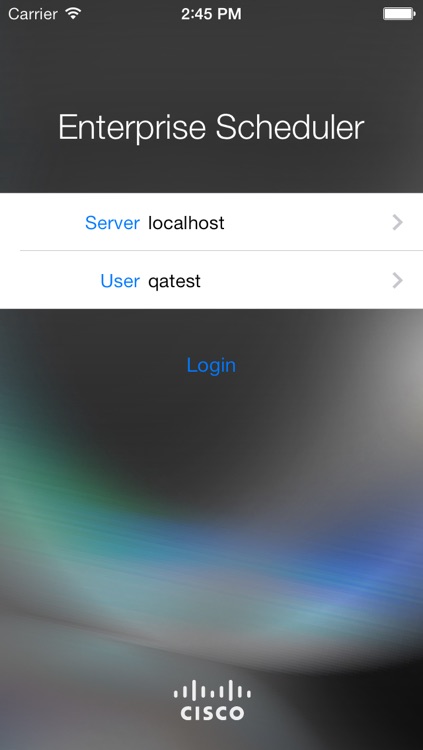 Cisco Enterprise Scheduler