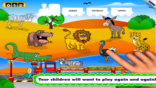 Animal Train Preschool Adventure First Word Learning Games for Toddler Loves Farm and Zoo Animals by Monkey Abby screenshot 3