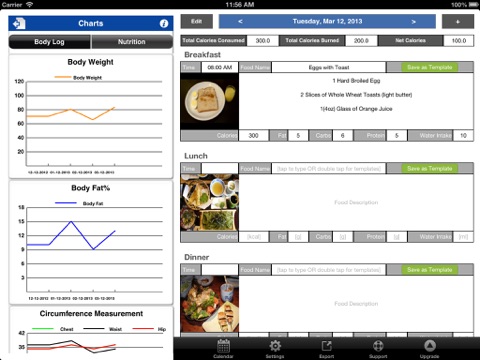 FoodJournal for iPad screenshot 3