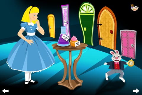 Alice in Wonderland - Interactive story book and coloring pages screenshot 2