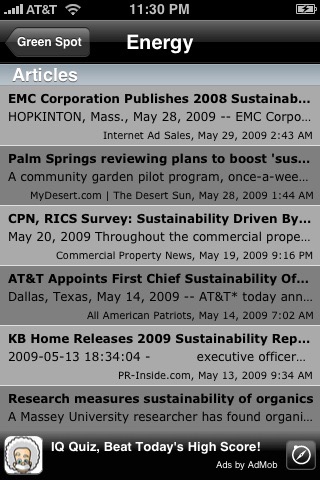 GreenSpot Lite (Sustainable, Renewable, Green -  podcasts, news, tips) screenshot 2