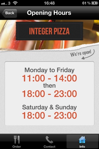 Integer Pizza App screenshot 4