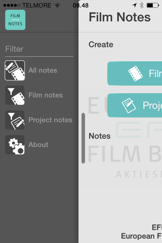 EFB Film Notes screenshot 2