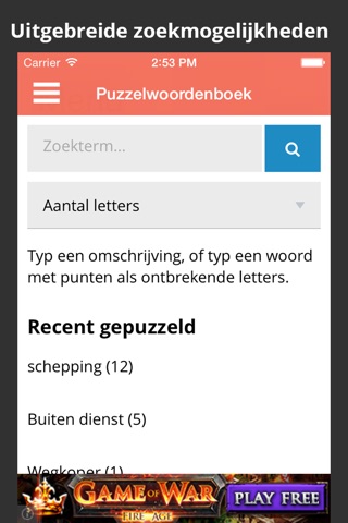 Puzzelwoordenboek screenshot 2