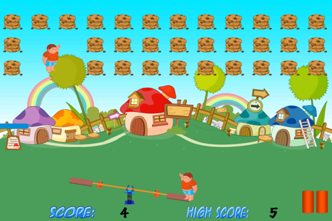 Chubby Kid See Saw Adventure - High Cookie Jumper Free screenshot 2