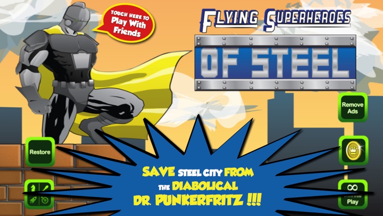 Flying Superheroes of Steel