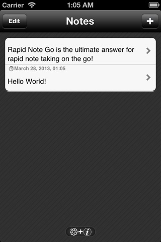 Rapid Note Go screenshot 2