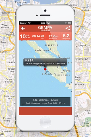 Gempa Indonesia screenshot 2