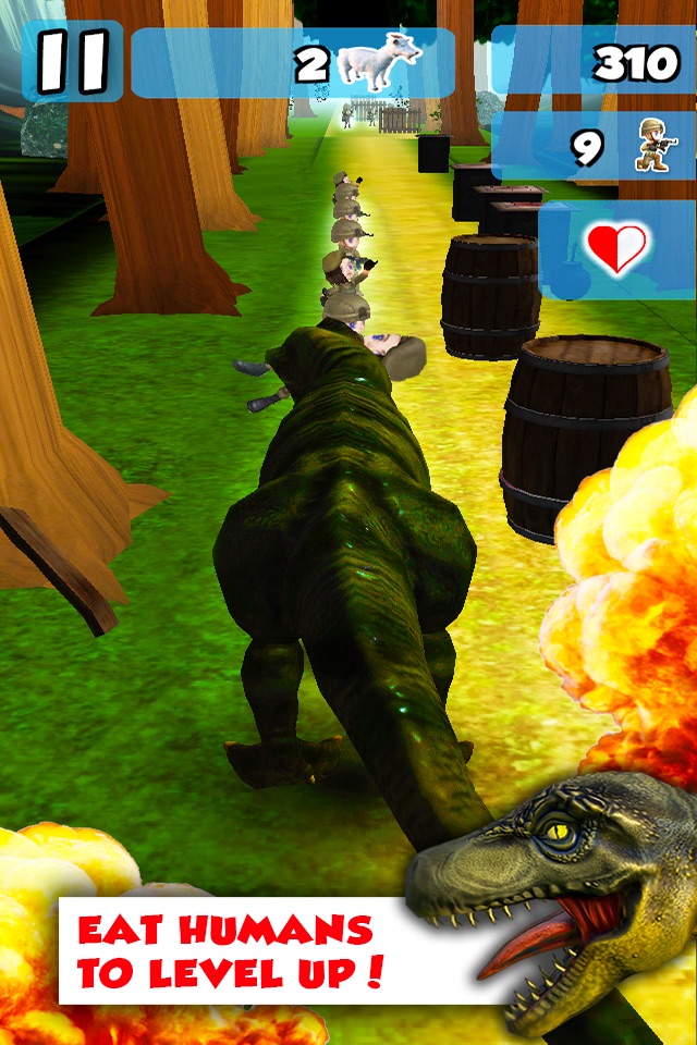 A Rex Rampage With 3D - Dangerous Dinosaurs Walking & Run-ning to Destroy & Devour Everything! screenshot 3