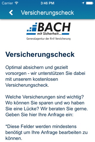 R+V Generalagentur Stefan Bach screenshot 3