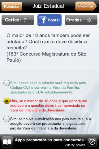 Juiz Estadual Lite screenshot 3