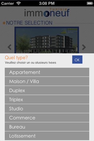 Immobilier Neuf Tunisie screenshot 2