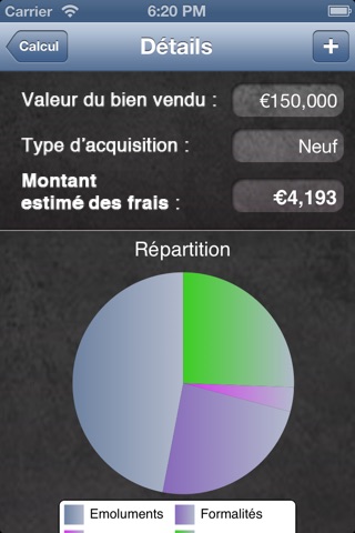 Estimation des frais de notaire screenshot 3