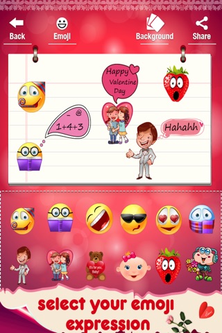 Valentine Animated 3D Emojis & Emoticons screenshot 3