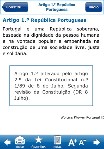 Constituição da República Portuguesa WKP screenshot 3