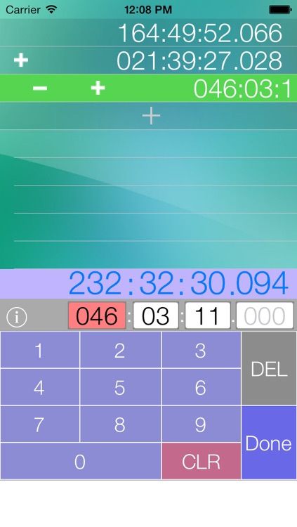 TimeCalc - The time calculator. (addition, subtraction) screenshot-3