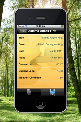 iAsthma GPS Tracker HD Lite screenshot 4