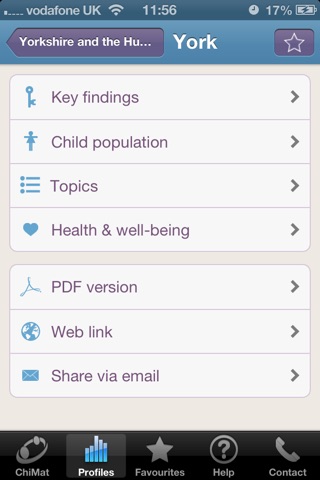 Local Authority Child Health Profiles for England 2013 screenshot 3