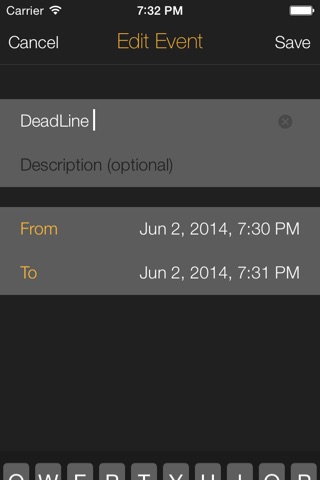 Time Left  - Quickly create one-time reminders on your iPhone, iPad or iPod Touch. HD screenshot 2