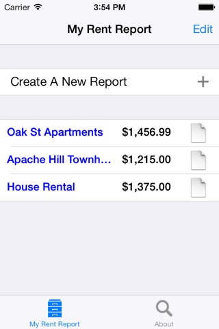 My Rent Report screenshot 2