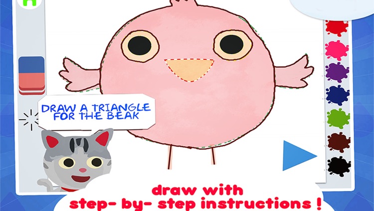 learn to draw animal - doodle and paint cute pet and wild animals – creative studio for baby and toddler