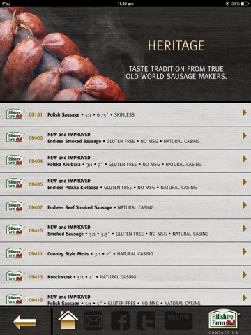 Hillshire Farm® American & Ethnic Sausage Menu Guide HD screenshot 4