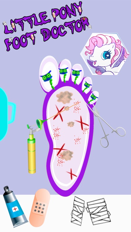 Little Crazy Pet Pony Foot doctor(dr) - baby games screenshot-3