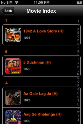 RD Filmography screenshot 2