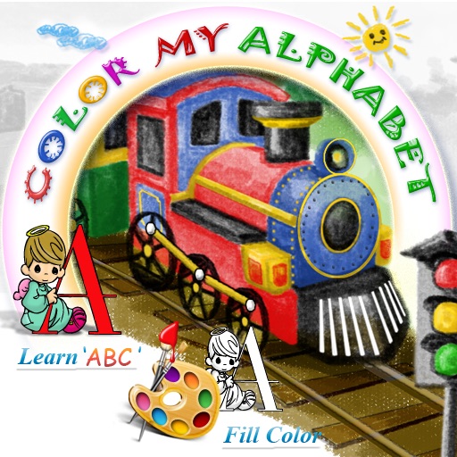 Color My Alphabet - Print Coloring Worksheets - Free