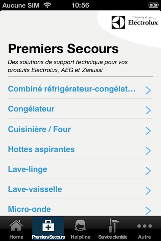 Electrolux Kundendienst screenshot 2