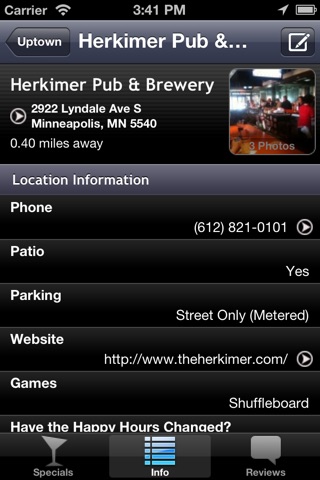 MPLS Drinker: Happy Hour Finder screenshot 4