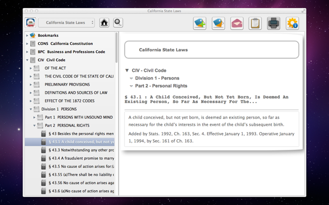 California State Laws (2014 CA Codes)(圖5)-速報App