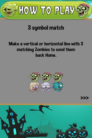 Zombie Mania - Match Three Zombies - FREE Tap Puzzle Fun screenshot 2
