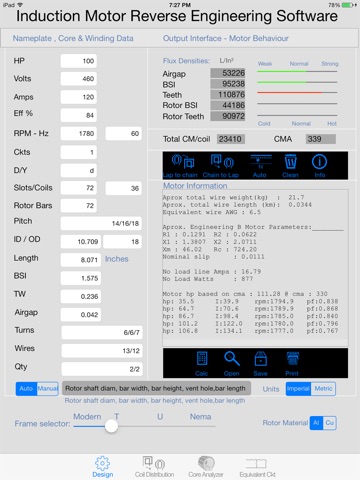 Induction Motor Winding Data Analyzer screenshot 2