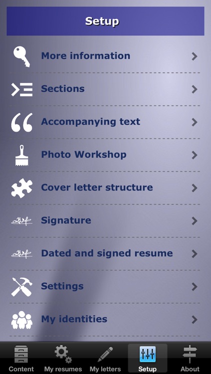 giga-cv Your tailor-made resume screenshot-3