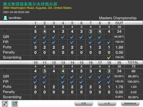 GolfSites Recap™ - Track & Share your Golf statistics for the iPad screenshot 4