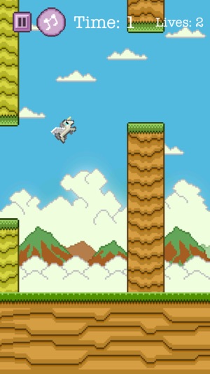 Adventure of Flappy Unicorn Bird Flyer - Free 8-Bit Pixel Ga(圖3)-速報App