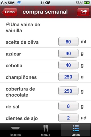 Recetas screenshot 3