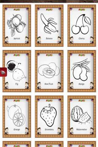 Fruits Coloring Book – Learning Fun screenshot 2