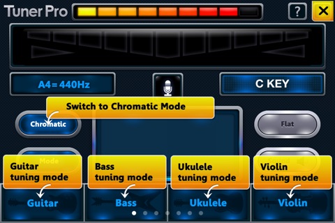 Chromatic tuner and metronome screenshot 2