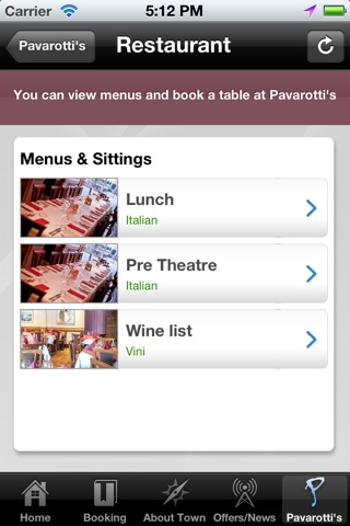 Pavarotti's Aberdeen screenshot 2