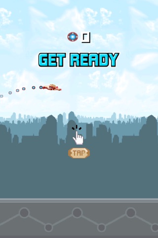 Super Flappy Iron Hero - Tap and Fly screenshot 2