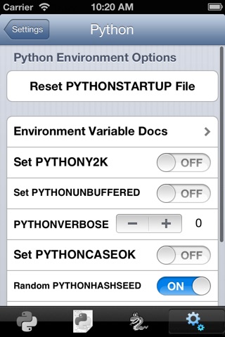 Python 3.1 for iOS screenshot 3