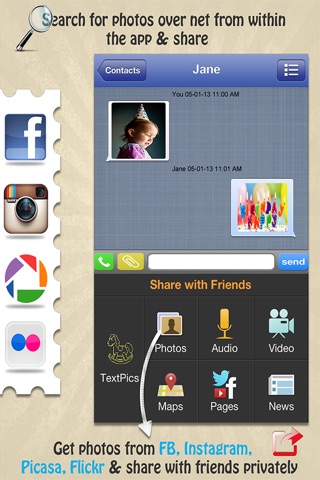 pipeMedia: chat, share, voice & group messenger app screenshot 2