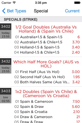 SG Football - Singapore Pools odds for soccer sports betting screenshot 4